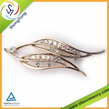 Gioielli eleganti a colori oro colorato pavone pavone piena spilla di strass di strass