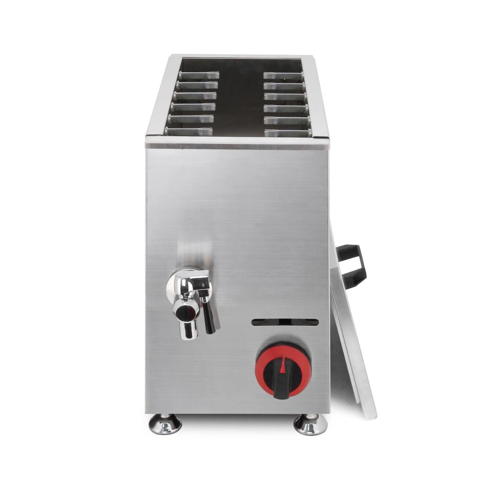 Gas Hot Dog Fryer Hotdog Bun Fryer Utilisation commerciale