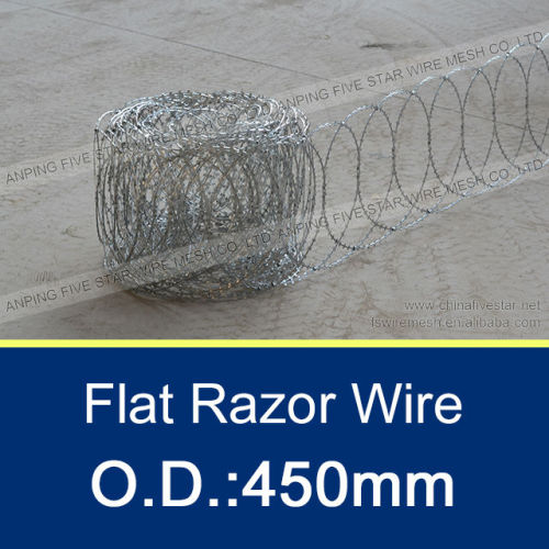 BTO-10, 450mm Flat Razor Barbed Wire