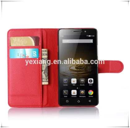 Wholesale Flip Cover Case For Lenovo Vibe P1M, Wallet PU Leather Case For Lenovo Vibe P1M