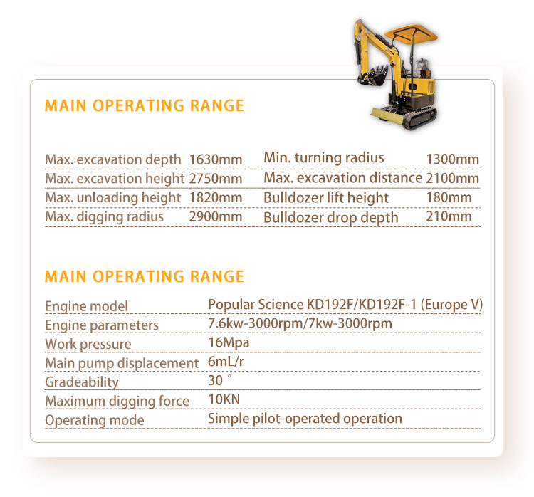 1ton Mini Excavator