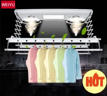 Aluminum Electric Remote Cloth Hanger Rack