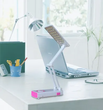 solar led rechargeable light desk lamp for children study
