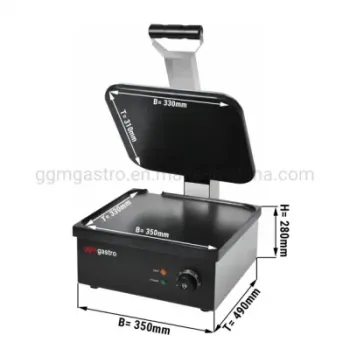 Commercial Electric Contact Grill New Grill-Griddle Machine BBQ Meat Panini Machine Griddle