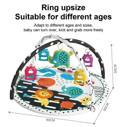 Soft Infant Fitness and Activity Center in Black and White