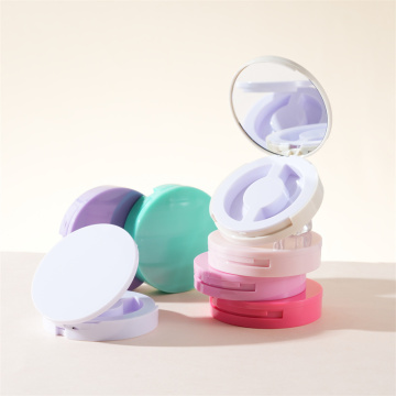 Empty Round Case Packaging For Magnetic False Lash Extensions