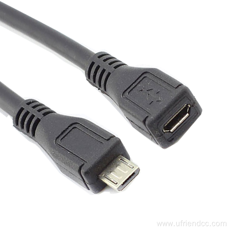 Male to Female Micro USB2.0 OTG Extension Cable