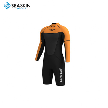 Seaskin 2mm Neoprene Suits Long Sleeve Short Leg Shorty Keep Warm Diving水泳ウェットスーツ