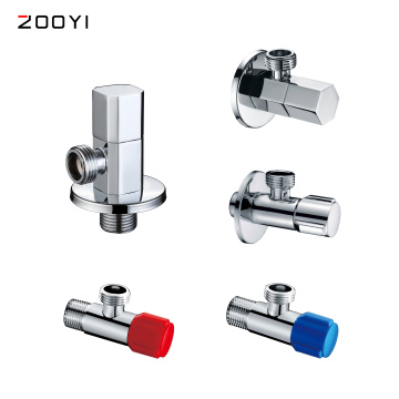 High-Quality Brass Angle Valve 1/2 Chrome Faucet Accessories Angle Stop Valve