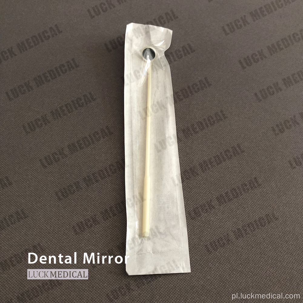 Pojedyncze lustro dentystyczne do kontroli zębów