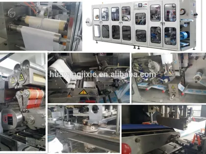 Fully-auto Makeup Removal Wipes Manufacturing Machine, wet wipes machine