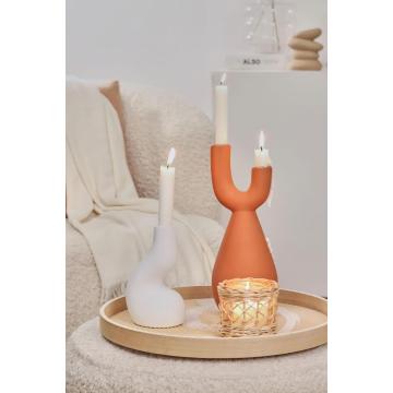 Taper Candle Holder U-shaped Double Head Candle Holder Supplier