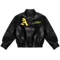 Leder Baseball Bomber Ledervarsites Jacke für Männer