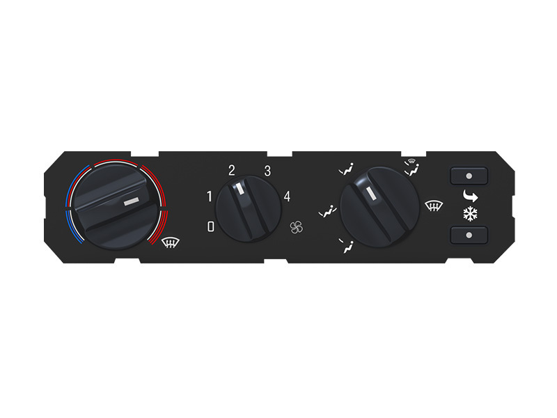 Panneau de commande de climatisation pour véhicules de construction