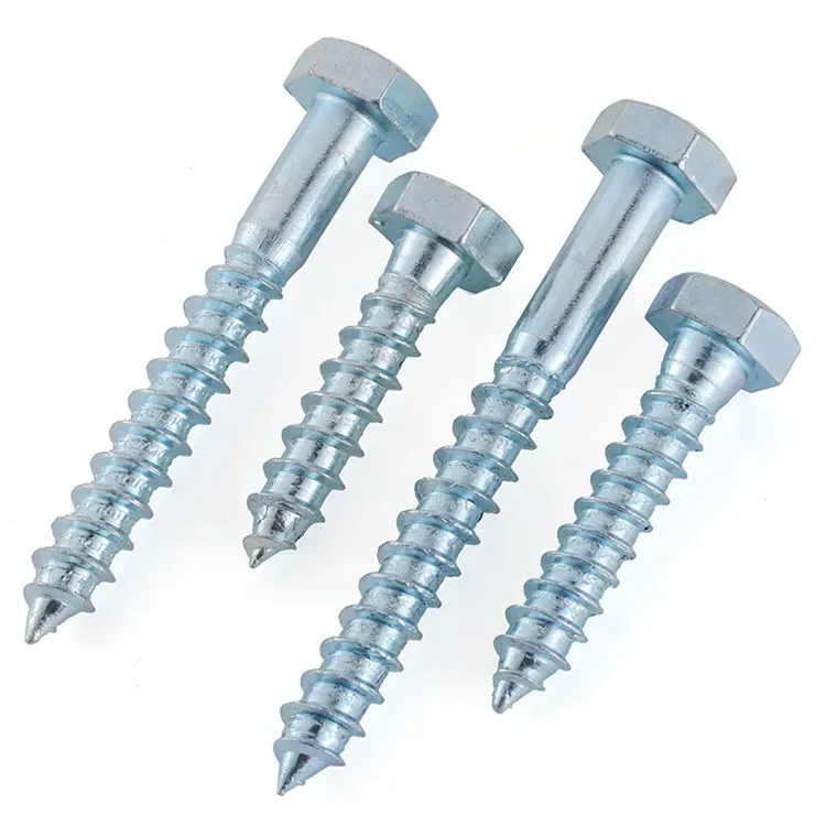 Zinc Plated Hex Head Coach Screws