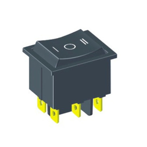 On-off-on Switch 6 Pin Rocker Switch 16a 250v Ac Panel Opening 30*22mm ...