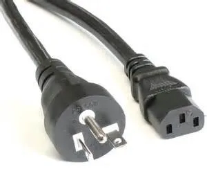 US Standard 3 Prongs Home Appliance IEC60320 C13 to NEMA 6-20P Power Cord