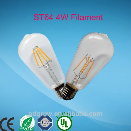 e27 12volt led filament bulbs 2700k 3000k 6w UL CUL ROHS CE TUV certificates led night