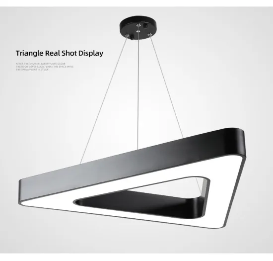 Triangle pendant lamp equilateral triangle pendant lamp intelligent or dimming suitable for office, shopping mall, fitness room