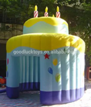 customized advertising inflatable cake for promotional,inflatable advertising tent