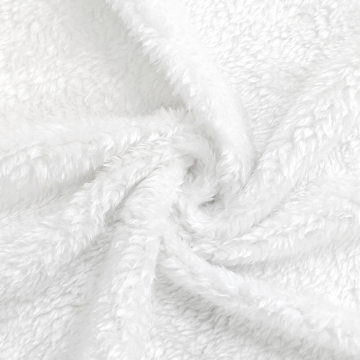 Moisture-Absorbent Coral Fleece Plush Fabric - 100% Polyester for Garments, Toys, and Blankets