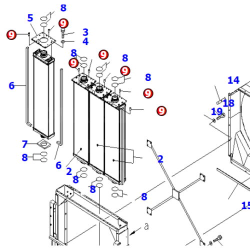 426-03-37501 426-03-37600 426-03-37571 426-03-37550 RADIATOR