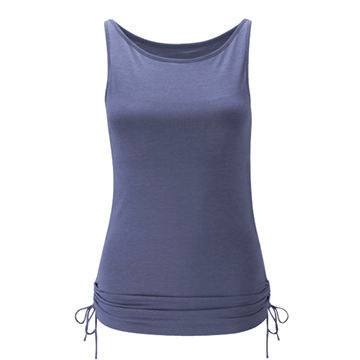 Yoga Fitting Wear without Sleeves, Made of Cotton and Spandex or 100% Polyester Tricot