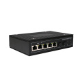 4ports cctv gerenciado rede industrial switch 48v