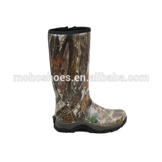 men camo rubber boot ,men fashion rubber rain boots