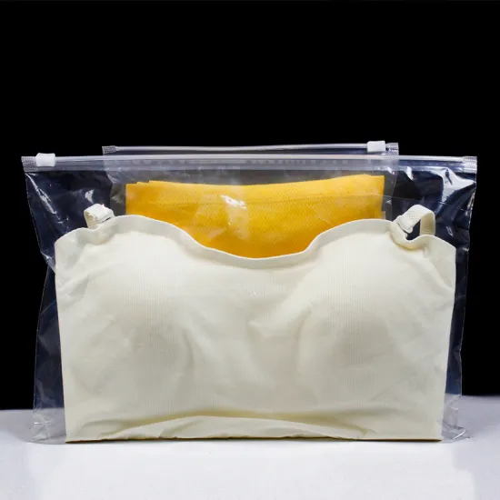 clear plastic zip bag for clothes