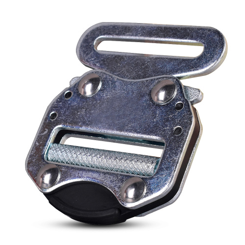 45mm Heavy Duty 300KG Metal Blue Electro Galvanized Tactical Military Cobra Belt Buckle With Black Electrophoresis