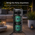 Taşınabilir Çift Woofer Parti Hoparlörü