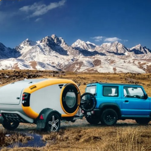 Small travel trailer caravans rv mini camper off-road