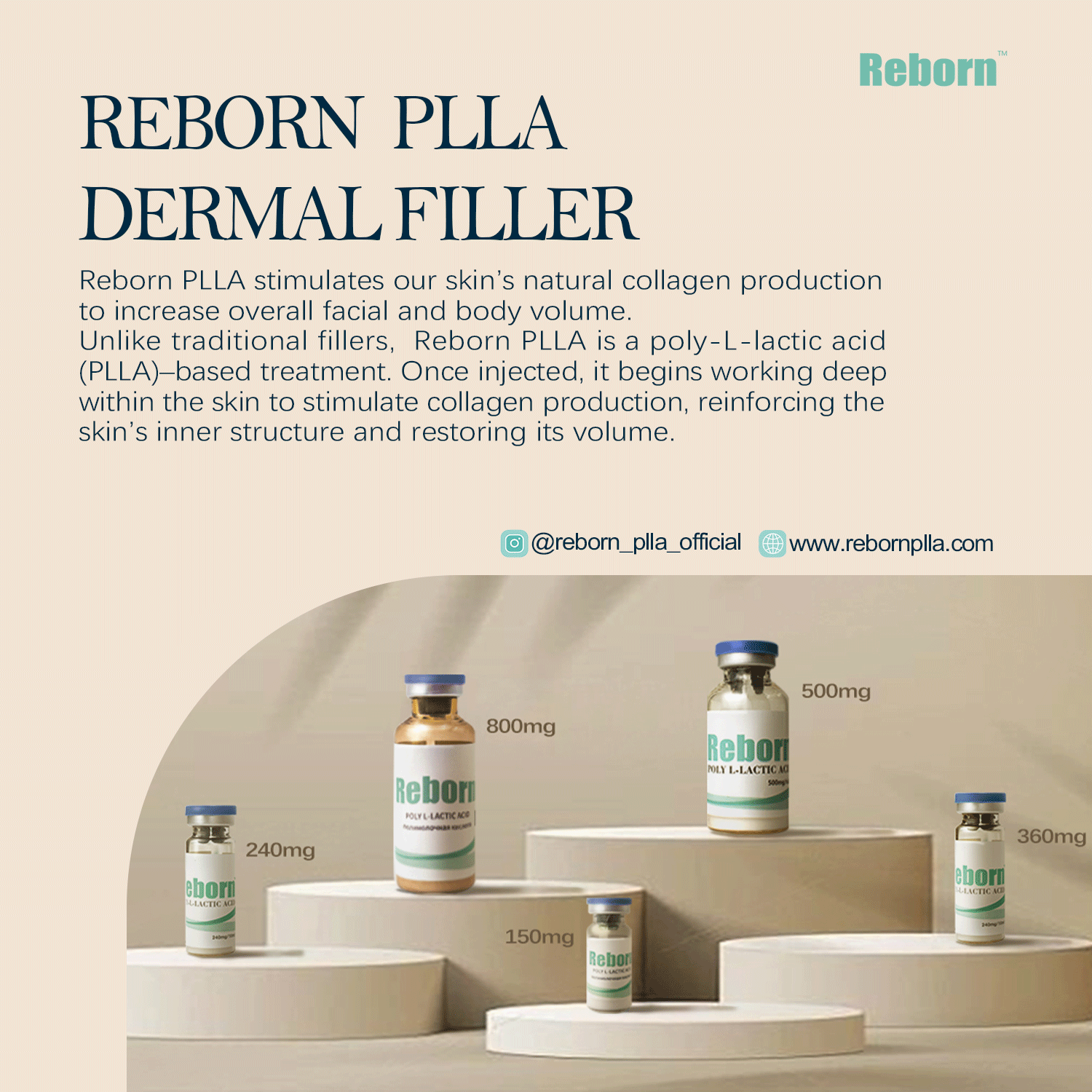 Reborn plla filler for stimulating your own natural collagen