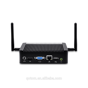 X86 Mini PC Qotom small powerful mini pc with Celeron 1037U Nano itx Barebone Firewall Pfsense Linux Mini pc Desktop Computer