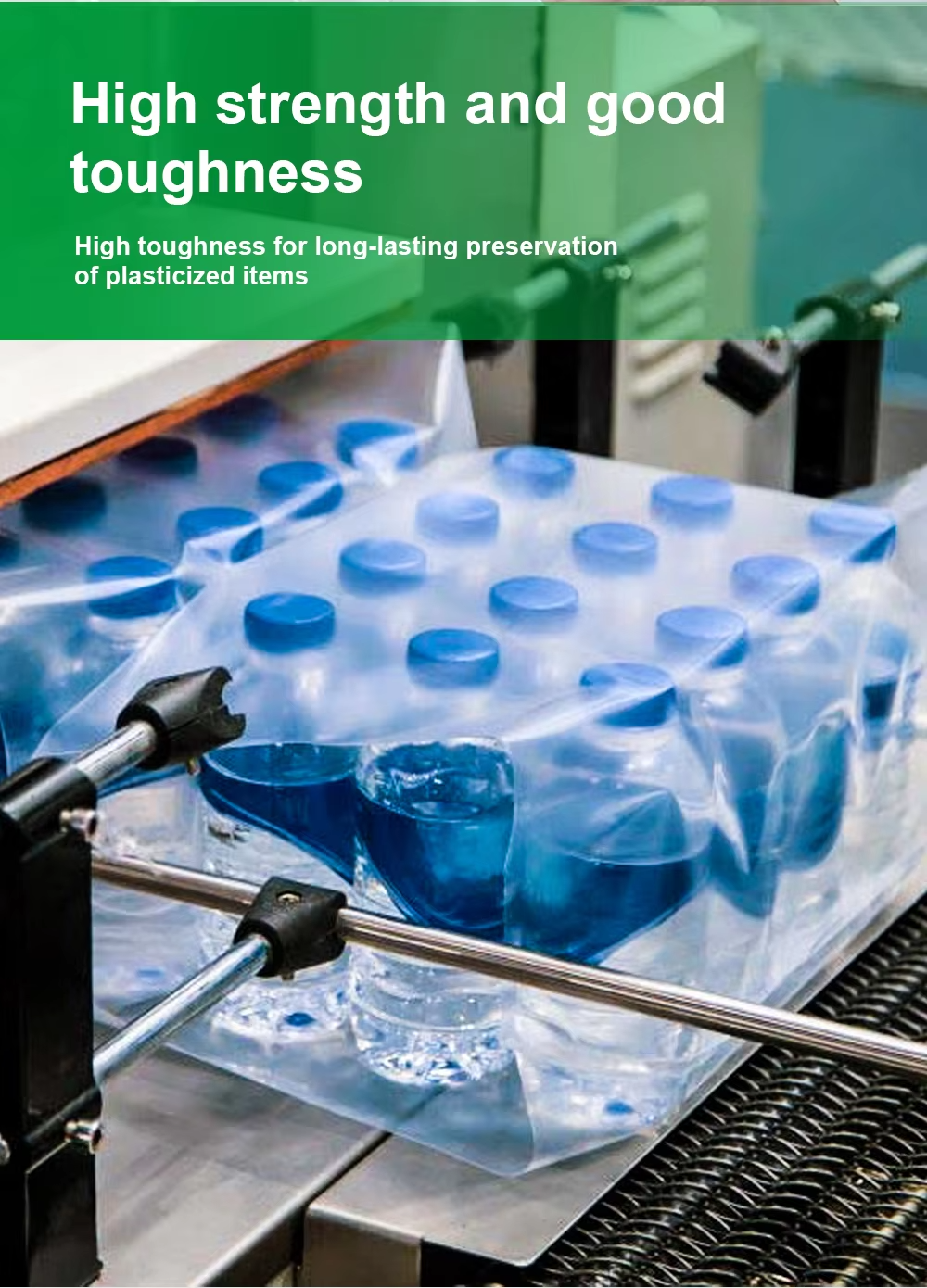 Customized Logo DIY PE Plastic Clear Heat Shrink Wrap Roll 50cm Width Food Grade Soft Heat Shrink Sheets Films for Seafood Fruit5