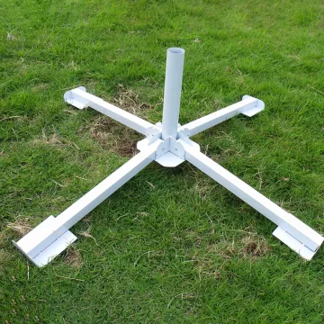 FEAMONT Beach Umbrella Base: Sun Umbrella Fixed Cross Iron Base Bracket