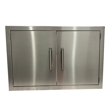 Household Kitchen Island Bbq Grill Drawer Stainless Steel Built In Dual Channel Drawer