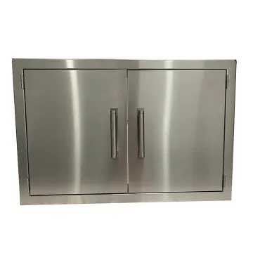 Household Kitchen Island Bbq Grill Drawer Stainless Steel Built In Dual Channel Drawer