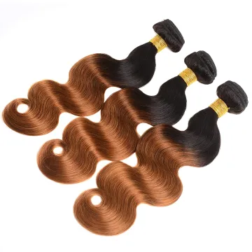 Best Selling Mink Brazilian Wholesale Cuticle Aligned Virgin Body Wave Hair Bundles Color 1B/30 Raw Brazilian Hair Bundles
