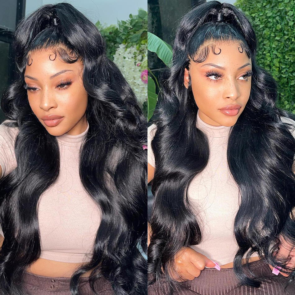 HD Transparent Body Wave Lace Front Wig Breziliana13x4 13x6 Lace Horonan-dehilahy miatrika ny volon-koditra alohan'ny vehivavy 5x5 Wig