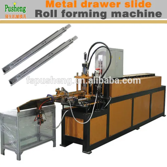 Steel drawer slide channel making machine roll forming machine punching machine
