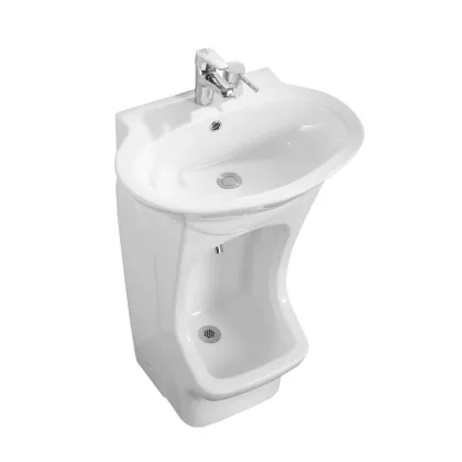 Integrated Urinal Sink Combination Ablution Basin for Muslim Ritual Purification