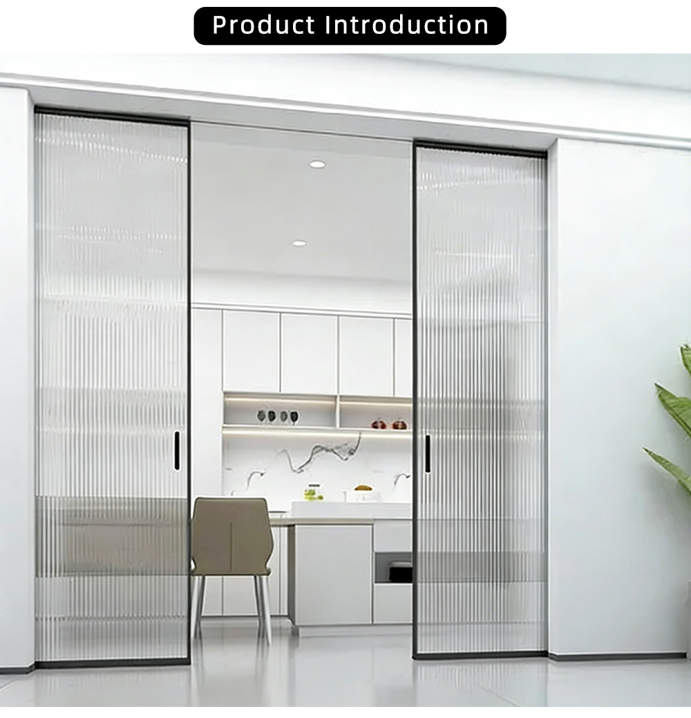 Hidden Track Slim Frame Sliding Door YJ-R003 X