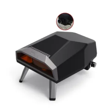 Household 304#Stainless Steel Portable Rotate Pizza Oven for Outdoor