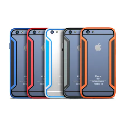 Hot Sale!! mobile phone cases TPU+PC Bumper Frame Shockproof Armor Case For Phone 6(4.7inch) waterproof phone case