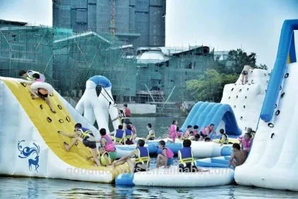 inflatable aqua park equipment, inflatable aqua park components, inflatable aqua park