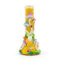 Multi colored mushroom tree Glass Beaker Bong