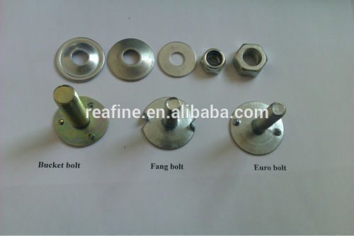 China carbonate steel bolts and nut for elevator bucket in mill industry