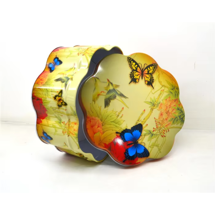 DADI Flower Shape Metal Chocolate Candy Tin Box